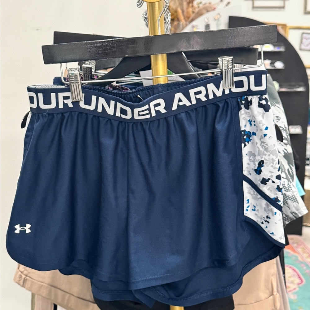 Under Armour Dark Blue Running Shorts